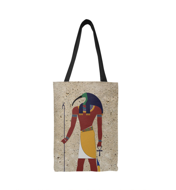 Сумка-шоппер с изображением Бог Тот. Египет. цвета 