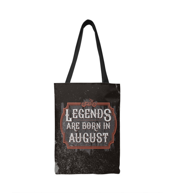 Сумка-шоппер с изображением Legends Are Born In August цвета 