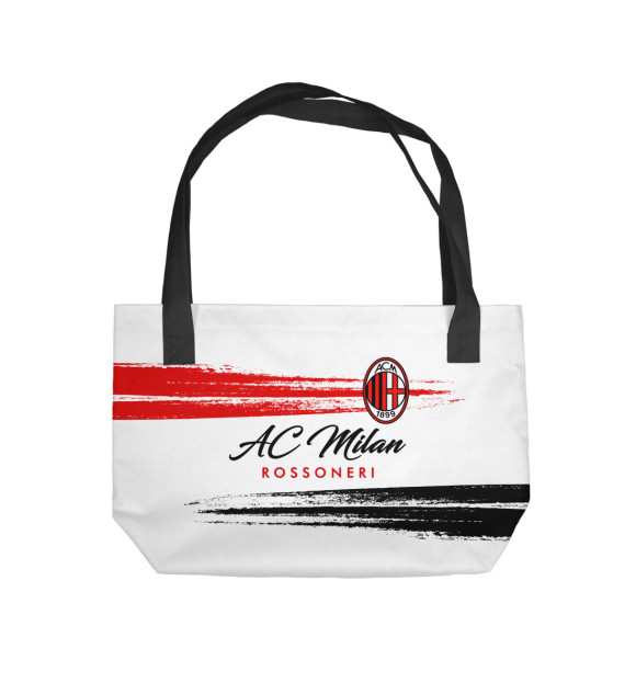 Пляжная сумка с изображением Милан цвета 