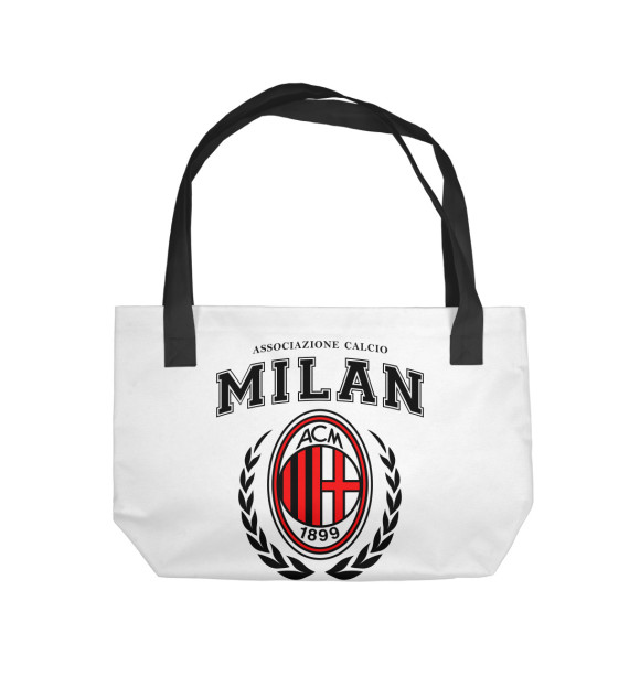 Пляжная сумка с изображением Милан цвета 