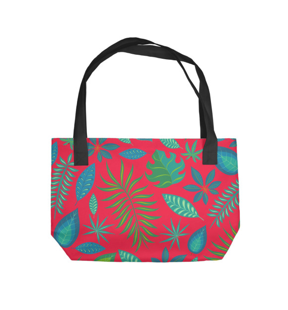 Пляжная сумка с изображением Тропический цвета 