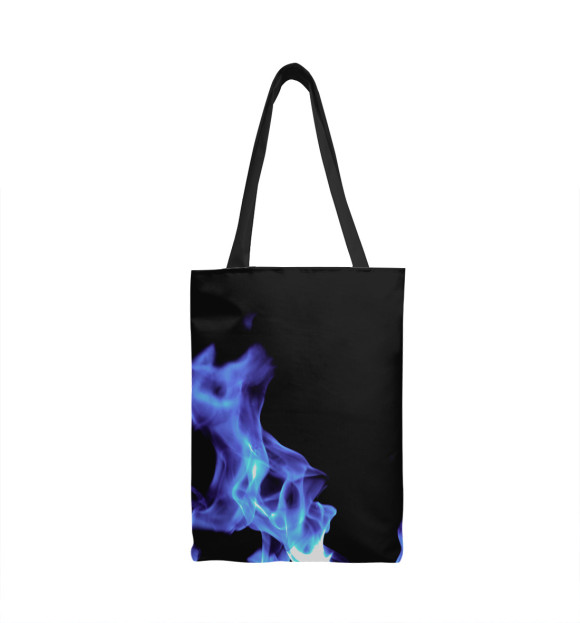 Сумка-шоппер с изображением Синий огонь цвета 