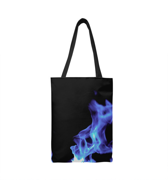 Сумка-шоппер с изображением Синий огонь цвета 
