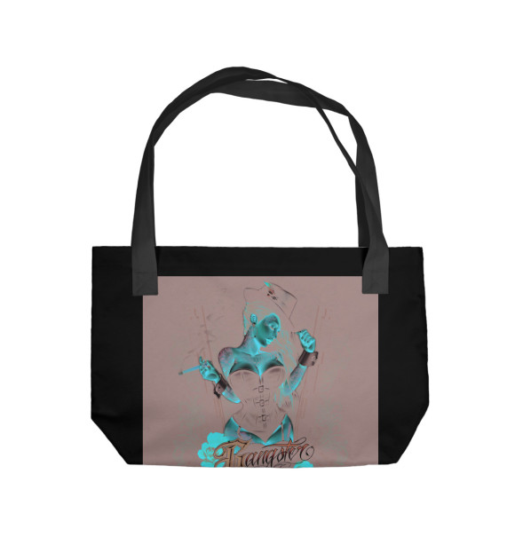 Пляжная сумка с изображением Gangster Love цвета 