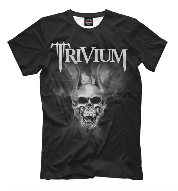 Футболка для мальчиков с изображением Trivium цвета Черный