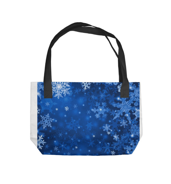 Пляжная сумка с изображением Снежинки цвета 