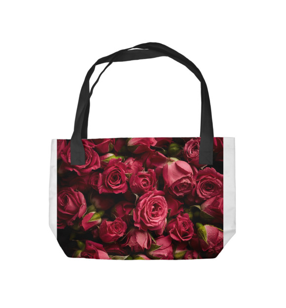Пляжная сумка с изображением Розы цвета 