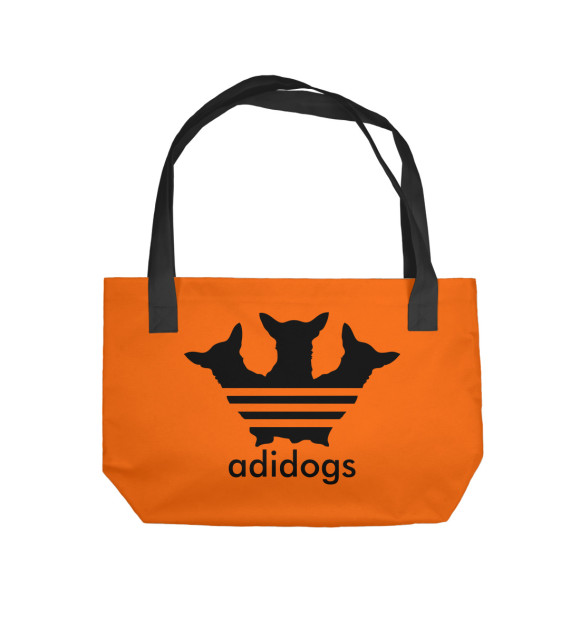 Пляжная сумка с изображением АДИДОГС цвета 