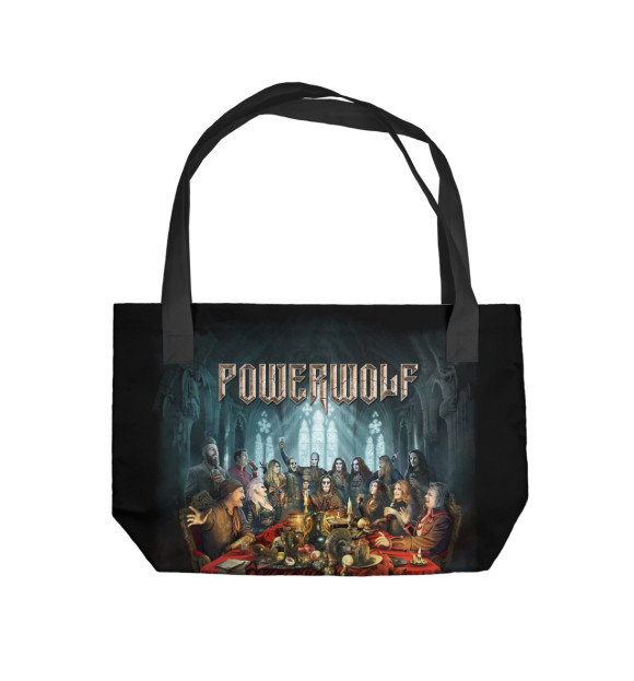 Пляжная сумка с изображением Powerwolf - Communio Lupatum цвета 