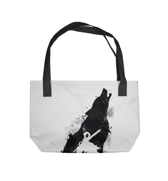 Пляжная сумка с изображением Artorias and Sif цвета 