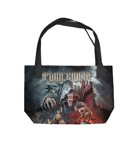 Пляжная сумка с притом Powerwolf - The Sacrament Of Sin цвета  Пляжная сумка с изображением Powerwolf - The Sacrament Of Sin цвета