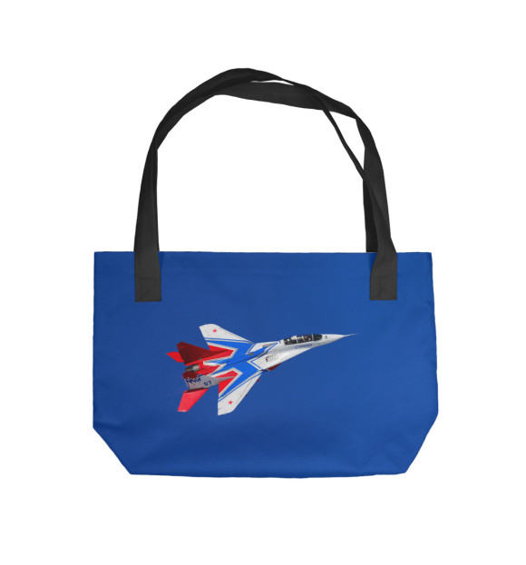 Пляжная сумка с изображением МиГ-29УБ Стрижи цвета 