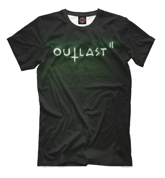 Мужская футболка с изображением Outlast цвета Черный