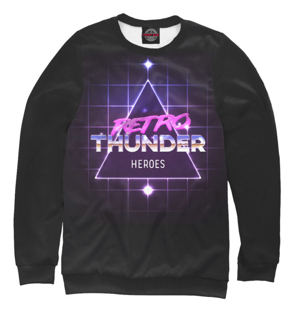 Женский свитшот с изображением Newretrowave цвета Белый