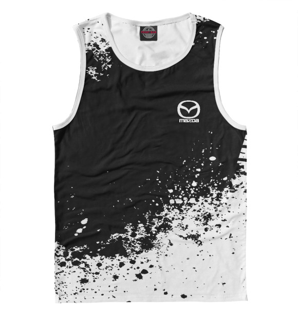 Майка для мальчика с изображением Mazda abstract sport uniform цвета Белый
