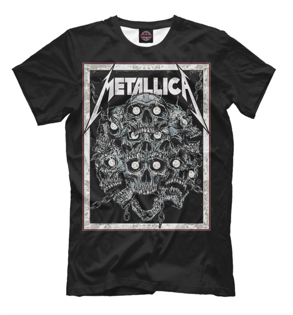 Футболка для мальчиков с изображением Metallica цвета Белый