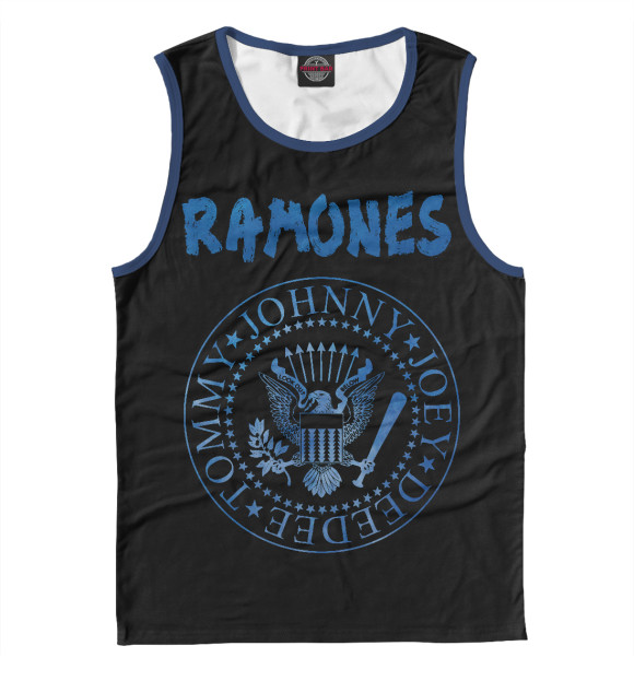 Мужская майка с изображением Ramones цвета Белый