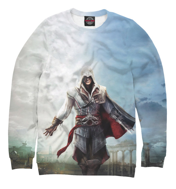 Свитшот для девочек с изображением Assassin's Creed Ezio Collection цвета Белый