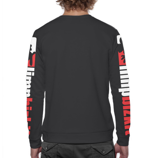 Мужской свитшот с изображением Limp Bizkit цвета Белый