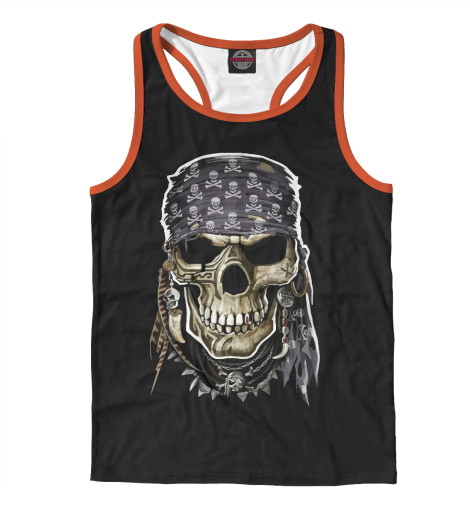 

Майки борцовки Print Bar, Белый, Пиратский череп