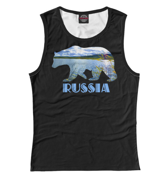 Майка для девочки с изображением Моя Россия - Мои просторы цвета Белый