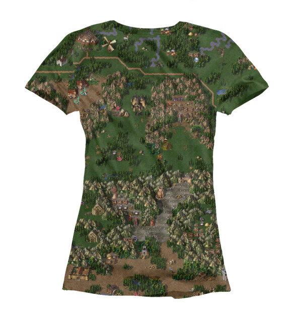 Футболка для девочек с изображением Heroes of might and magic lll цвета Белый
