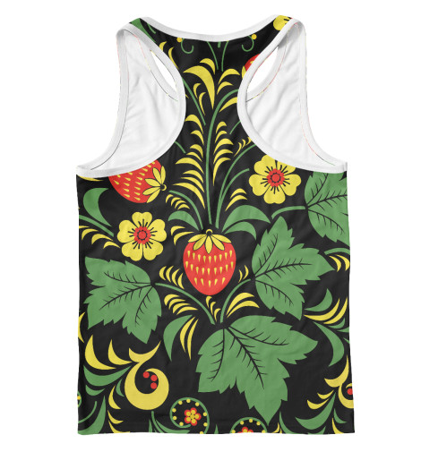 

Майки борцовки Print Bar, Белый, Цветы хохломы