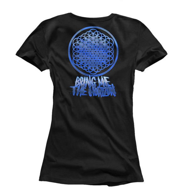 Футболка для девочек с изображением Bring Me the Horizon цвета Белый