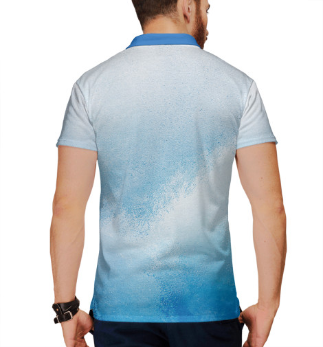 

Поло Print Bar, Белый, Глубина