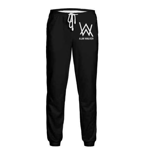 Мужские спортивные штаны с изображением Alan Walker цвета Белый