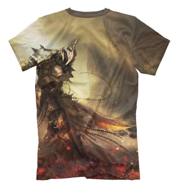 Мужская футболка с изображением Dark Souls цвета Белый