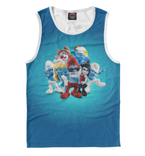 

Майки Print Bar, Белый, Смурфики