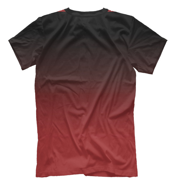 Мужская футболка с изображением Букет за пазухой (красный) цвета Белый
