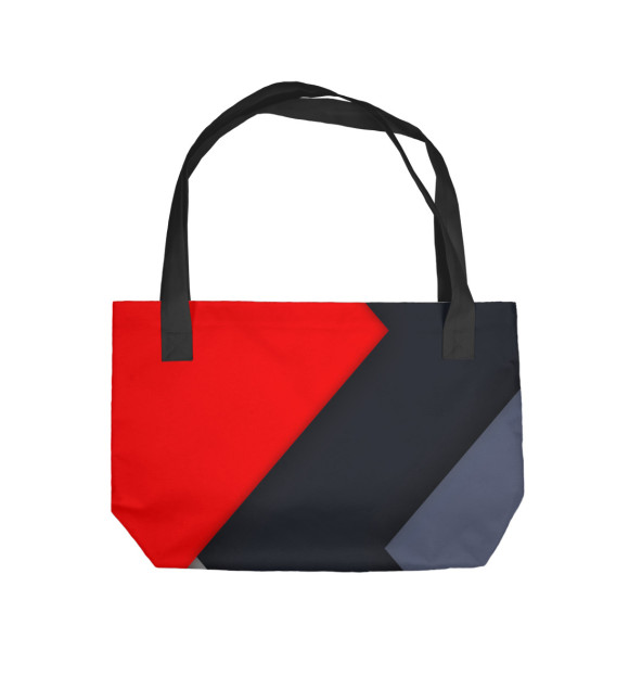 Пляжная сумка с изображением Линии геометрии цвета 