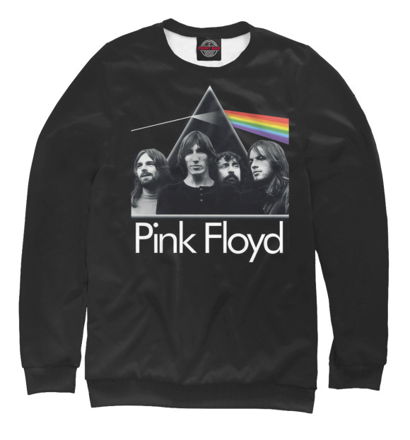 Свитшот для мальчиков с изображением Pink Floyd цвета Белый