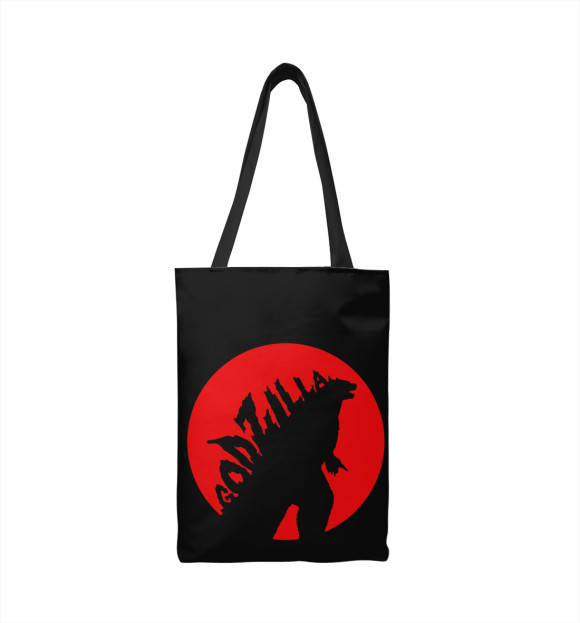 Сумка-шоппер с изображением Godzilla цвета 