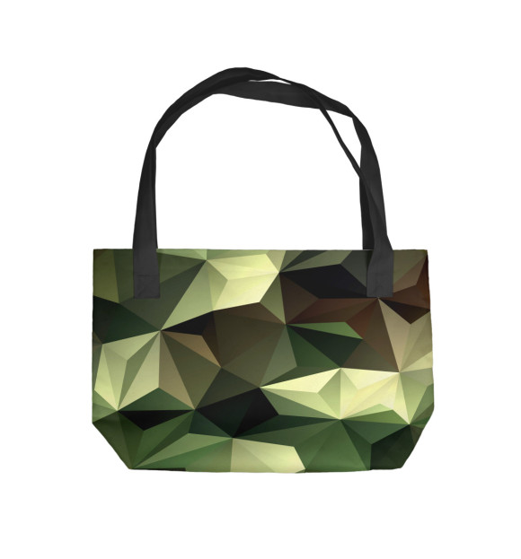 Пляжная сумка с изображением Хаки цвета 