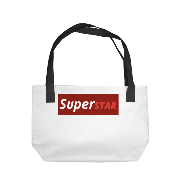 Пляжная сумка с изображением SuperStar цвета 
