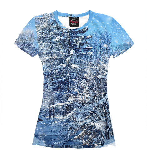 

Футболки Print Bar, Белый, Лес