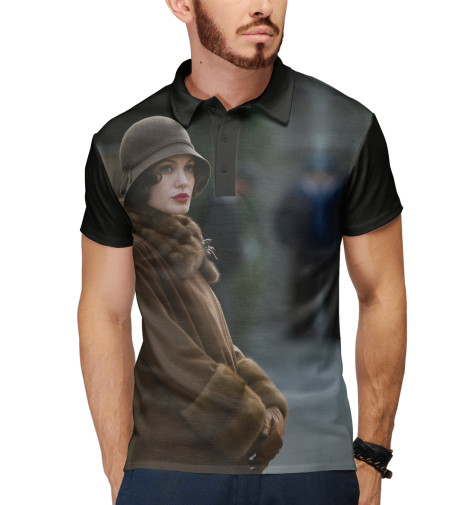 

Поло Print Bar, Белый, Подмена — Анджелина Джоли