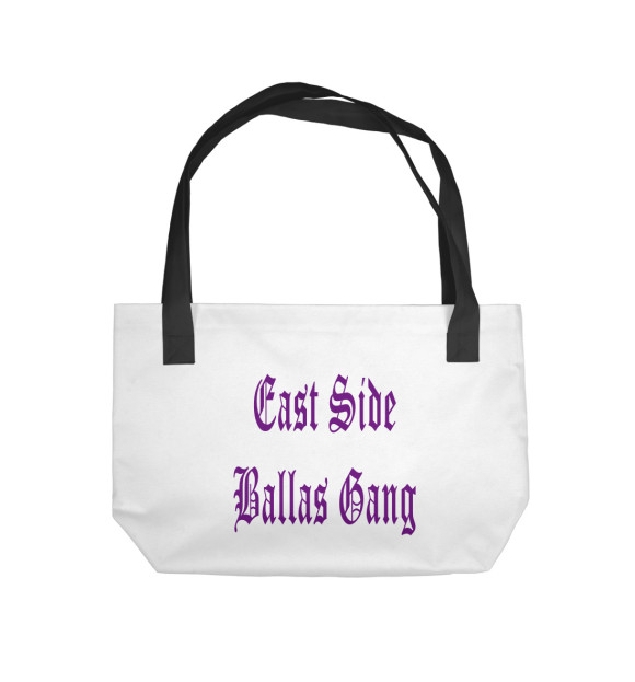 Пляжная сумка с изображением GTA SA. East Side Ballas Gang цвета 