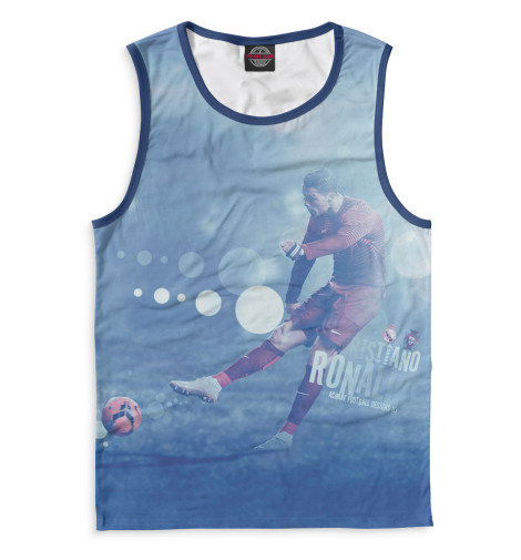 

Майки Print Bar, Белый, Криштиану Роналду