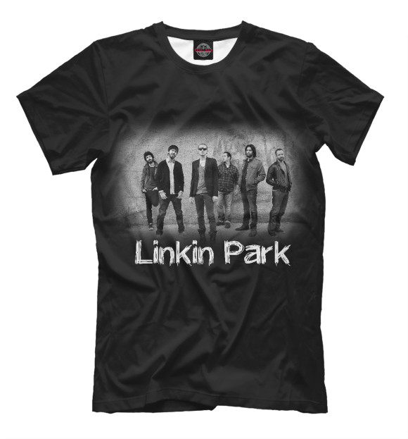 Мужская футболка с изображением Linkin Park цвета Черный