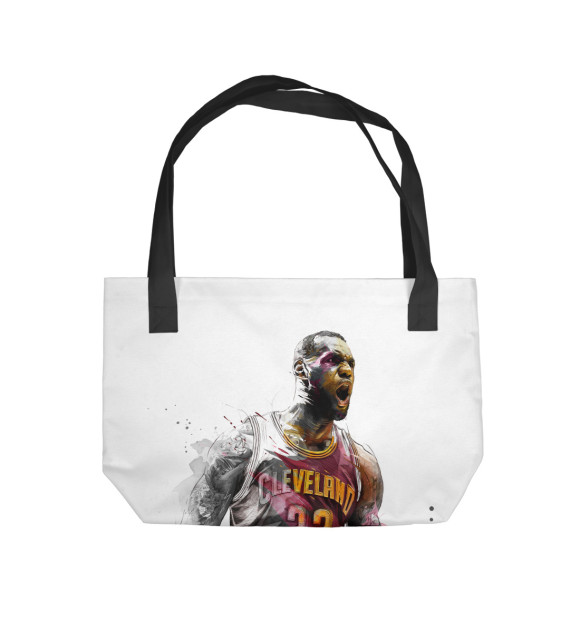 Пляжная сумка с изображением Lebron / Cleveland цвета 