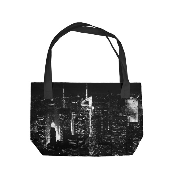 Пляжная сумка с изображением Город цвета 