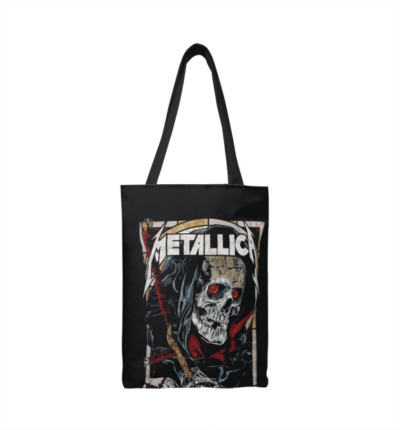 Сумка-шоппер с изображением Metallica цвета 