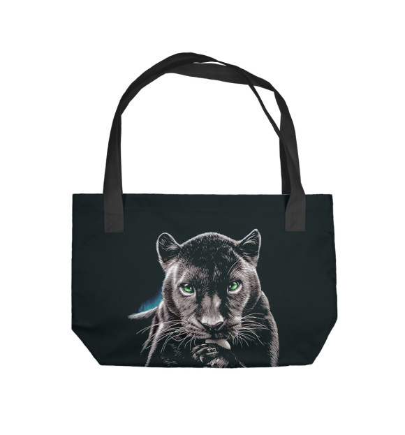 Пляжная сумка с изображением Пантера цвета 