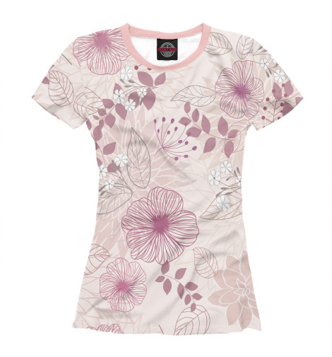 

Футболки Print Bar, Белый, Цветы