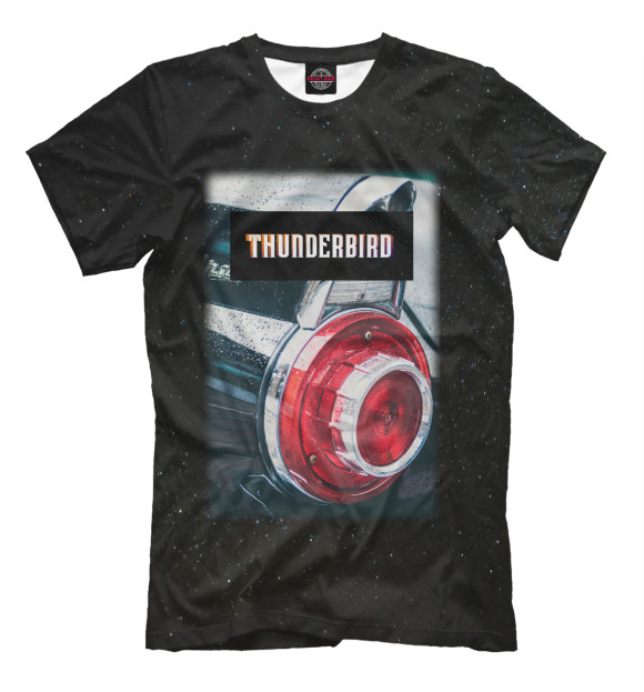 Футболка для мальчиков с изображением Thunderbird цвета Черный