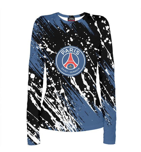 Женский лонгслив с изображением PSG цвета Белый